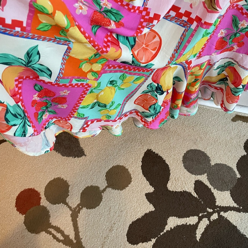 Paper Heart Bright Fruit Patchwork Tie Back Maxi … - image 5